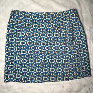 Urban Outfitters Geometric Blue and Green Women's Skirt
